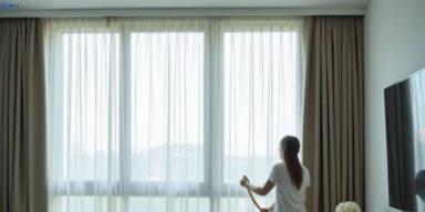 Delicate sheer drape cleaning castle-hill-nsw Matty Curtain Cleaning